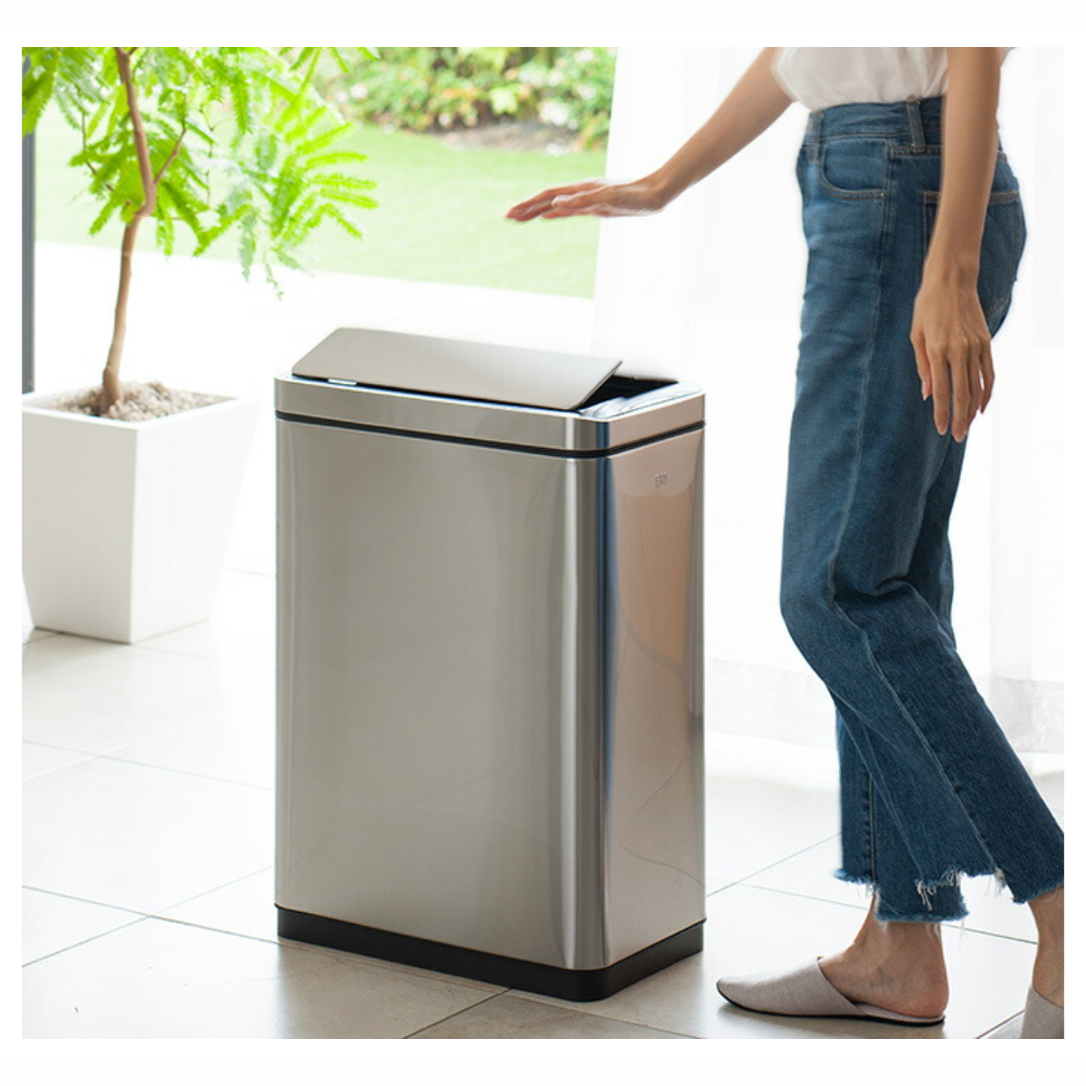 美品♡EKO ファントム センサービン 30L ブラックスチール Amazon｜EKO ファントムセンサービン 30L ブラックスチール ゴミ箱