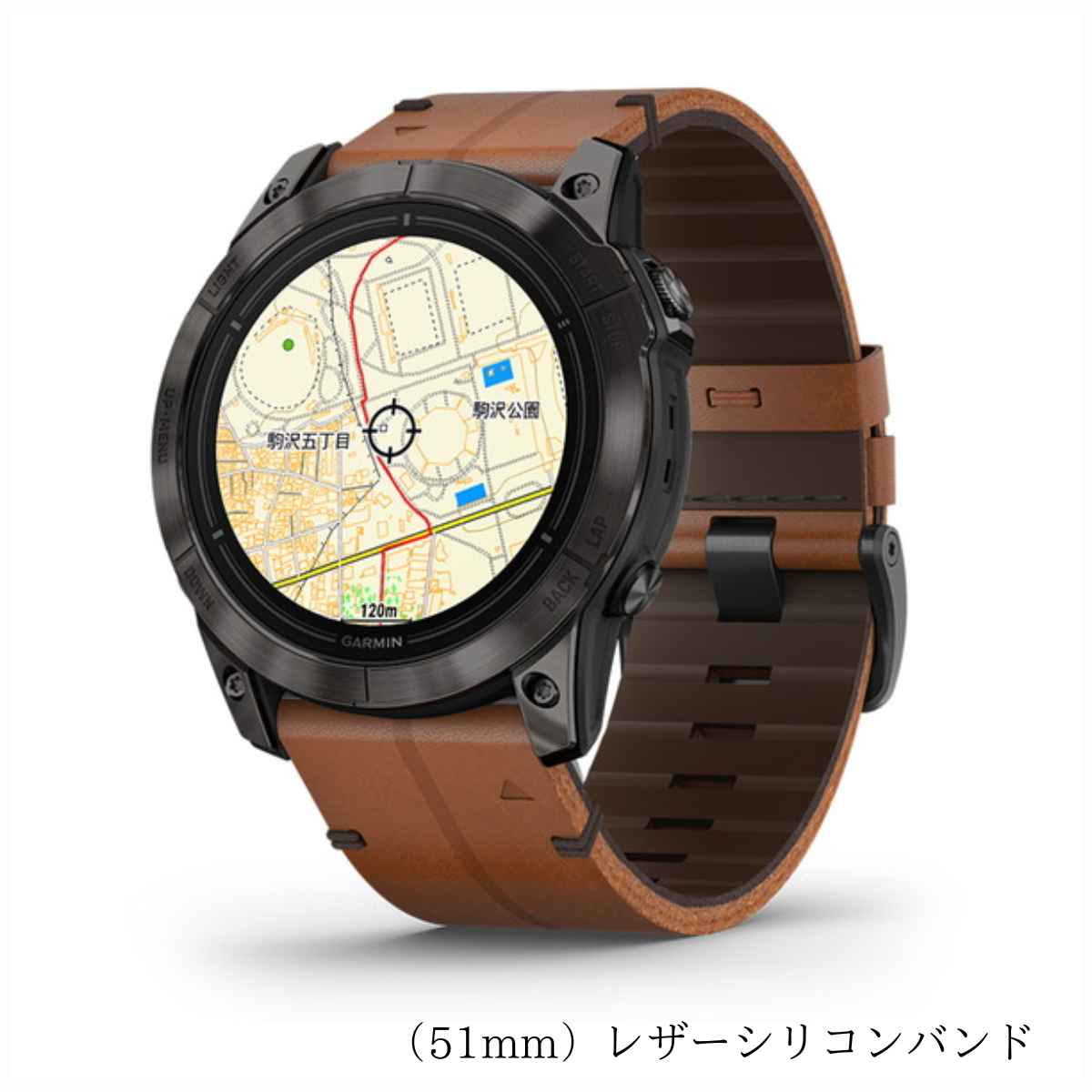 ガーミン epix Pro (Gen2) 51mm Sapphire Carbon Gray DLC Ti / まずかっ Black Band  GARMIN 010-02804-