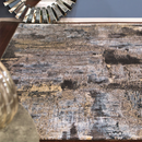 ビンテージ風モダンアートデザインラグ 【アシェ】