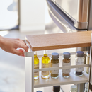 【tower】ハンドル付きスリムワゴン ホワイト ブラック 山崎実業 3627/3628