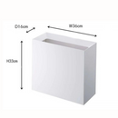 【tower】トラッシュカン ワイド ホワイト ブラック 山崎実業 4494/4495