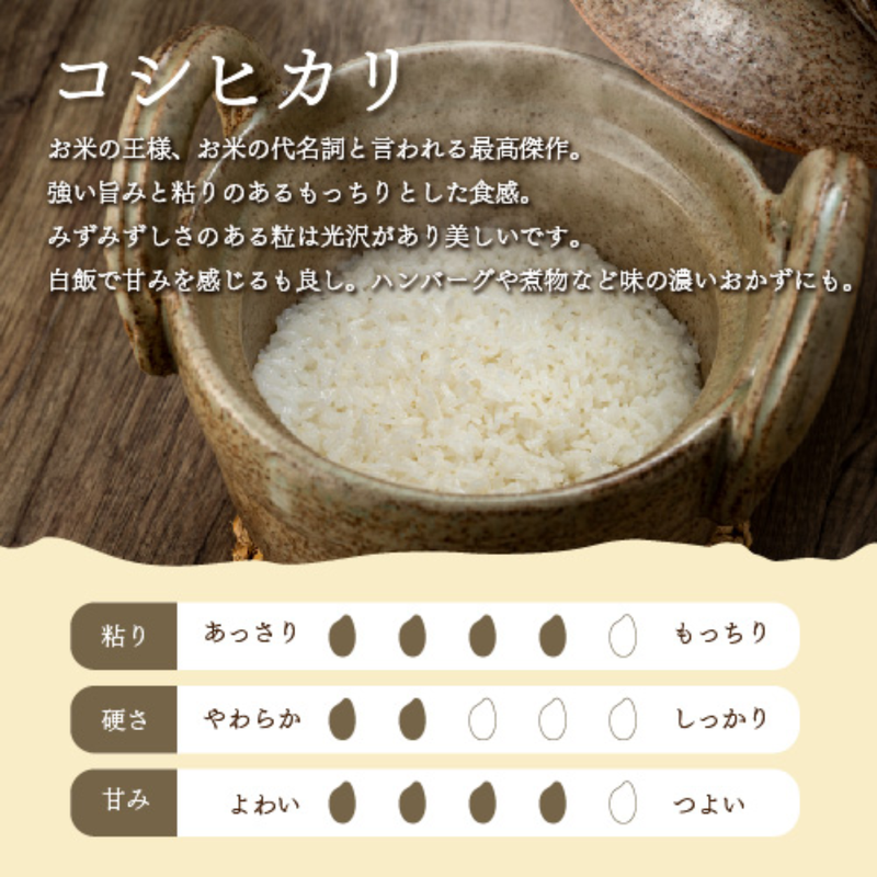 【令和7年産】新潟県産コシヒカリ　2kg~15kg