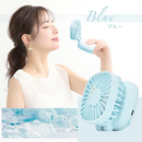 折りたたみハンディファン「3段風量」静音設計・USB充電・ネックストラップ付