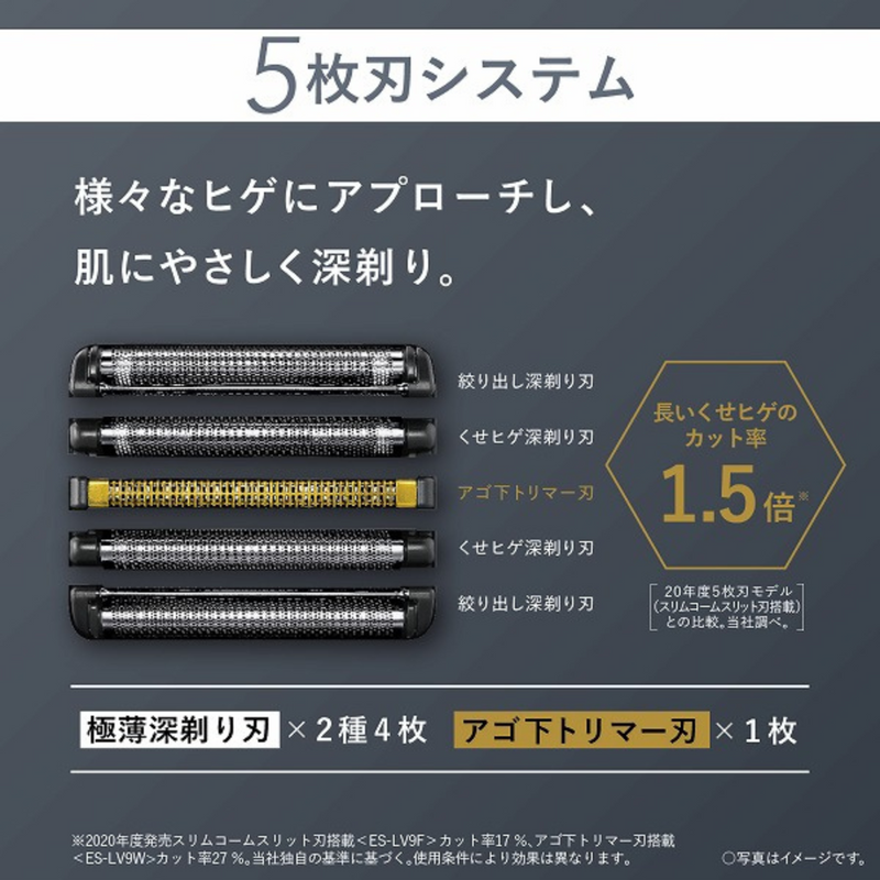 Panasonic<br>ラムダッシュPRO 5枚刃 　黒／ES-LV5W-K