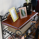 【お客様組立品】 ロートアイアンシリーズ ヨーロッパ風シューズラック 兼 飾り棚 IRI-0055