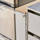 【tower】ハンドル付きスリムワゴン ホワイト ブラック 山崎実業 3627/3628