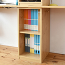 【お客様組立品】 コンパクトツインデスクセット ラック＋ラック FWD-0001SET【全2色】