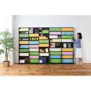 【お客様組立品】 高さ180cm幅150cm 文庫本800冊以上収納可能な本棚 FRM-0011