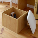 【お客様組立品】 Lycka landシリーズ 三面鏡ドレッサー スツール付き FLL-0034【全2色】