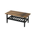 【お客様組立品】 ELVISシリーズ 幅80cm 奥行40cm ヴィンテージ風ローテーブル KKS-0018
