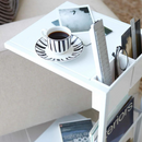 【tower】サイドテーブルワゴン ホワイト ブラック 山崎実業 7155/7156