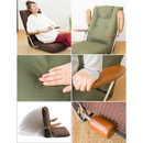 【完成品】 ポンプ肘式座椅子 UGUISU（うぐいす）全2色 YS-1075D