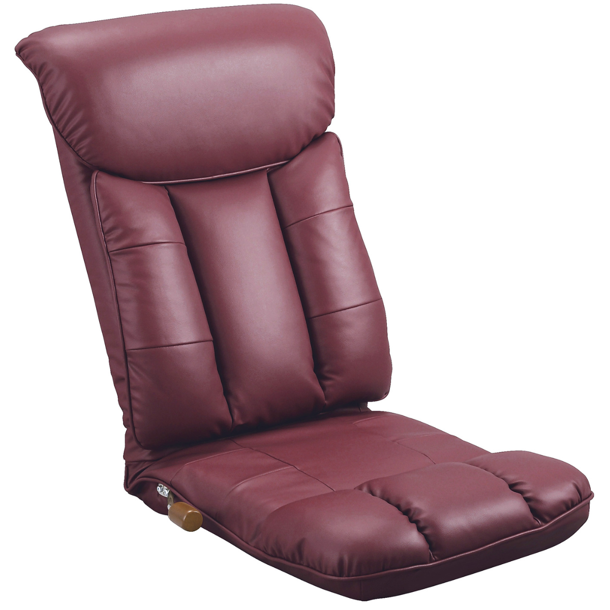 完成品】 スーパーソフトレザー座椅子 彩（いろどり）全3色 YS-1310