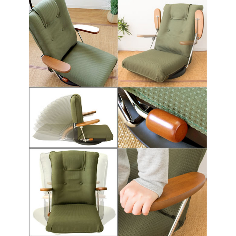 【完成品】<br>ポンプ肘式回転座椅子<br>UGUISU（うぐいす）