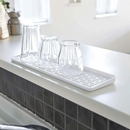 【tower】スリム グラス＆マグスタンド ホワイト ブラック 山崎実業 2604/2605