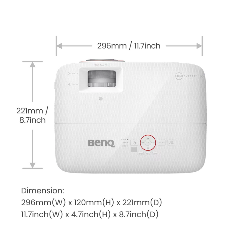 【BenQ】DLP短焦点プロジェクター フルHD（1920×1080） | TH671ST