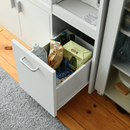 【お客様組立品】 スマートキッチンシリーズ ミニ食器棚 幅30 高さ180 FKC-1533【全2色】