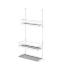 【tower】レンジフード調味料ラック ホワイト ブラック 山崎実業4836/4837