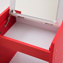 【お客様組立品】 WAVYシリーズ 幅 46cm 高さ152cm デスクドレッサー FWD-0210