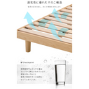 【アイリスオーヤマ】すのこベッドフレーム（セミダブル）SNB-SD