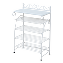 【お客様組立品】 ロートアイアンシリーズ ヨーロッパ風シューズラック 兼 飾り棚 IRI-0055