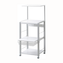 【 新生活便利帳  掲載商品 】オープンラック「Frorie」３段タイプ ホワイト・ブラウン【お客様組立商品】