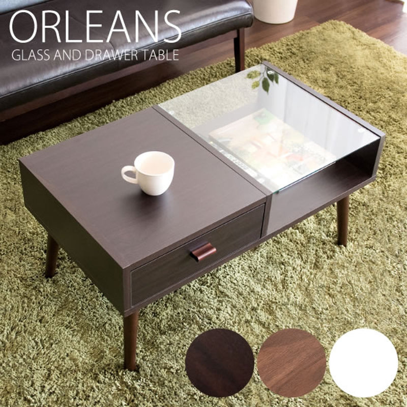 【お客様組立品】<br>センターテーブル<br>ORLEANS（オリンズ）全3色　CT-845