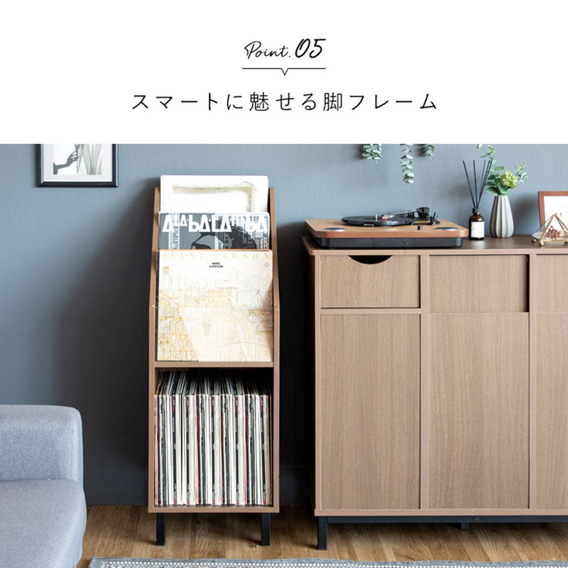 【お客様組立品】<br>レコードラック<br>Calmato（カルマート）