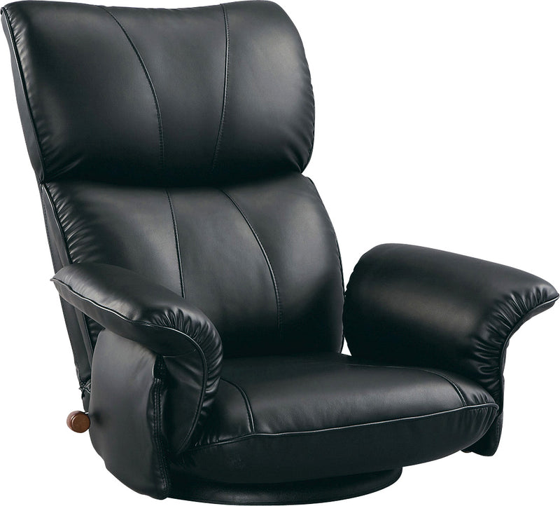 【新品豊富な】新品＠日本製スーパーソフトレザー座椅子匠YS-1396HR/ブラック 座椅子