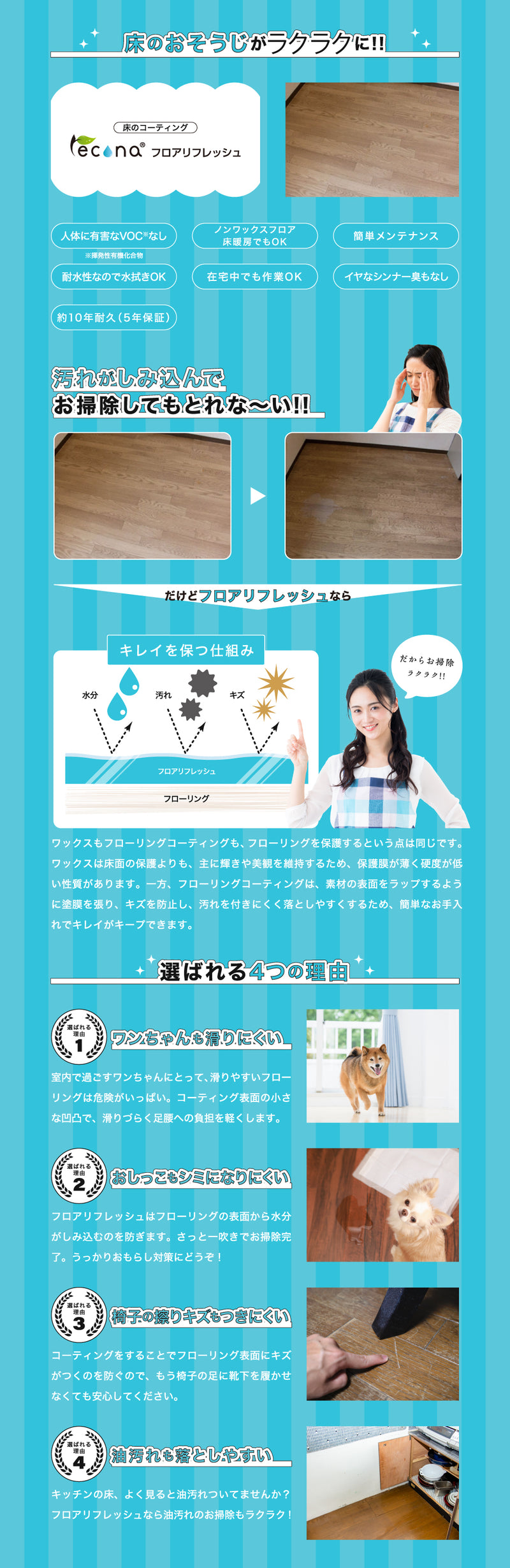 フロアコーティング【バーンリペア】