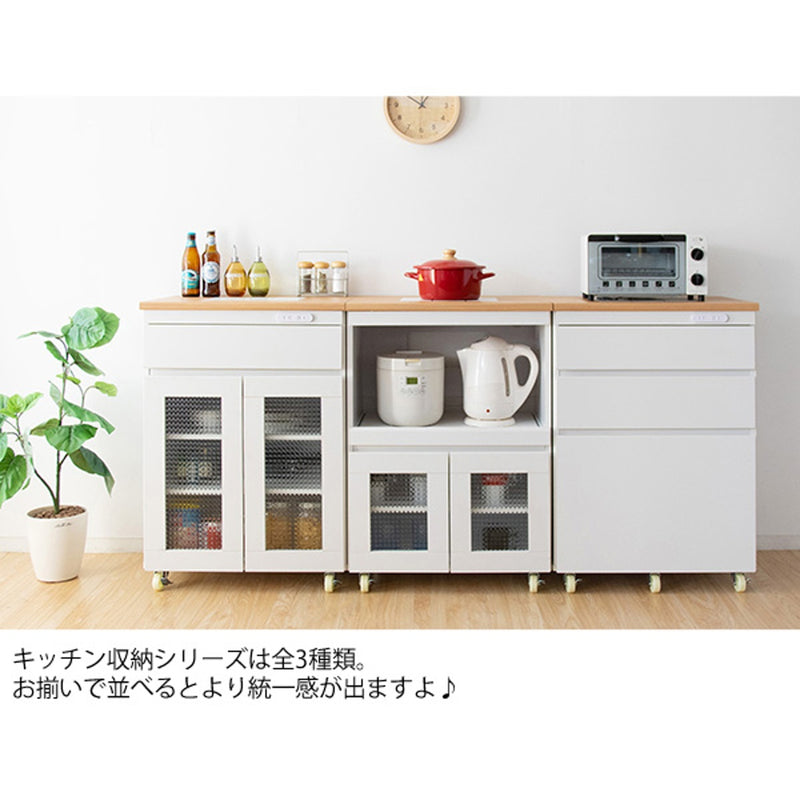 【完成品】キッチンチェスト Semplice（センプリチェ）KC-206-K