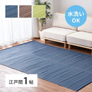 洗えるい草風カーペット ライアン 江戸間1帖