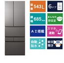 6ドア冷凍冷蔵庫　GR-A540XFS(543L)