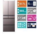 6ドア冷凍冷蔵庫　R-HWC62Y(617L)