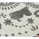 MOOMIN M FOLK LINE RUG M　#38ネイビー　#12イエロー　#1アイボリー