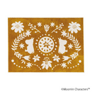 MOOMIN FOLK LINE RUG　#38ネイビー　#12イエロー　#1アイボリー