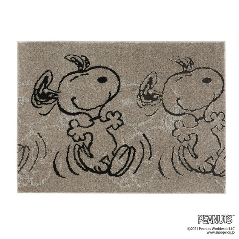PEANUTS Suppertime RUG　134-75762グレージュ
