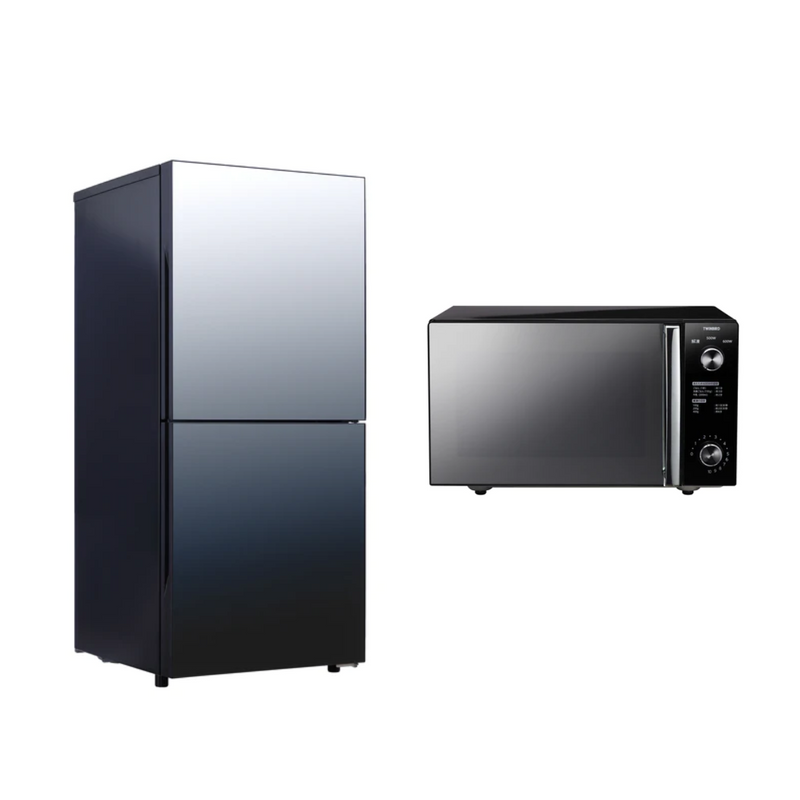 C7437☆2020年製美品☆ツインバード 冷蔵庫 ミラーブラック 鏡 C7437☆2020年製美品☆ツインバード 冷蔵庫 ミラーブラック 鏡