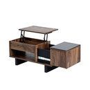 【お客様組立品】 「和」×「モダン」シリーズ リフティングテーブル 幅80cm FWM-0003