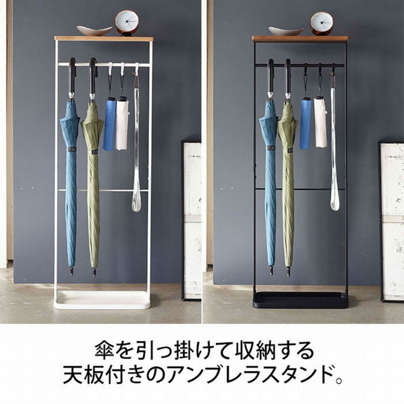 tower】 天板付き引っ掛け傘立て タワー ホワイト ブラック 山崎実業 tower】 天板付き引っ掛け傘立て タワー ホワイト ブラック 山崎実業