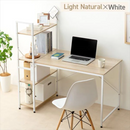 【アイリスオーヤマ】ラック付きデスク 1200×620<br>RDK1262【お客様組立】