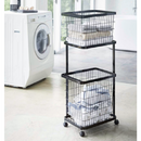 【tower】ランドリーワゴン＋バスケット タワー 山崎実業3351/3352