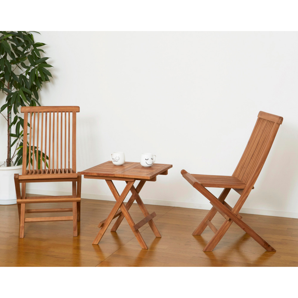 KUROSHIO チークチェア2脚組 折りたたみ式 55101