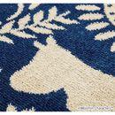 MOOMIN M FOLK LINE RUG M　#38ネイビー　#12イエロー　#1アイボリー