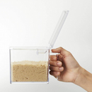 【tower】調味料ストッカー&ラック 3個セット ホワイトブラック 山崎実業3343/3344