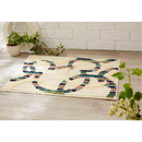 MICKEY Mitsumaru circle KITCHEN MAT　DMM-5094アイボリー / ネイビー