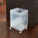 【tower】分別ダストワゴン 2分別 ホワイト ブラック 山崎実業2274/2275