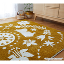 MOOMIN FOLK LINE RUG　#38ネイビー　#12イエロー　#1アイボリー