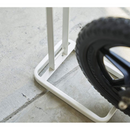 【tower】ペダルなし自転車＆ヘルメットスタンド ホワイト ブラック 山崎実業4340/4341