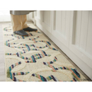 MICKEY Mitsumaru circle KITCHEN MAT　DMM-5094アイボリー / ネイビー